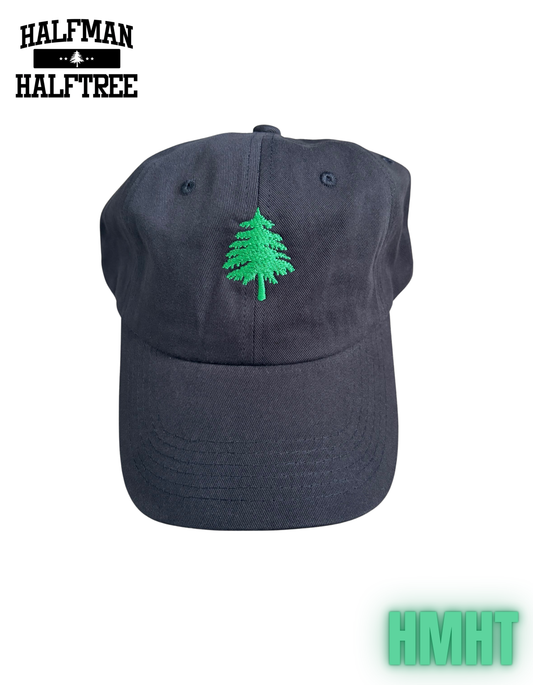 HMHT EMBROIDERED DAD HAT BLACK/GREEN COLORWAY