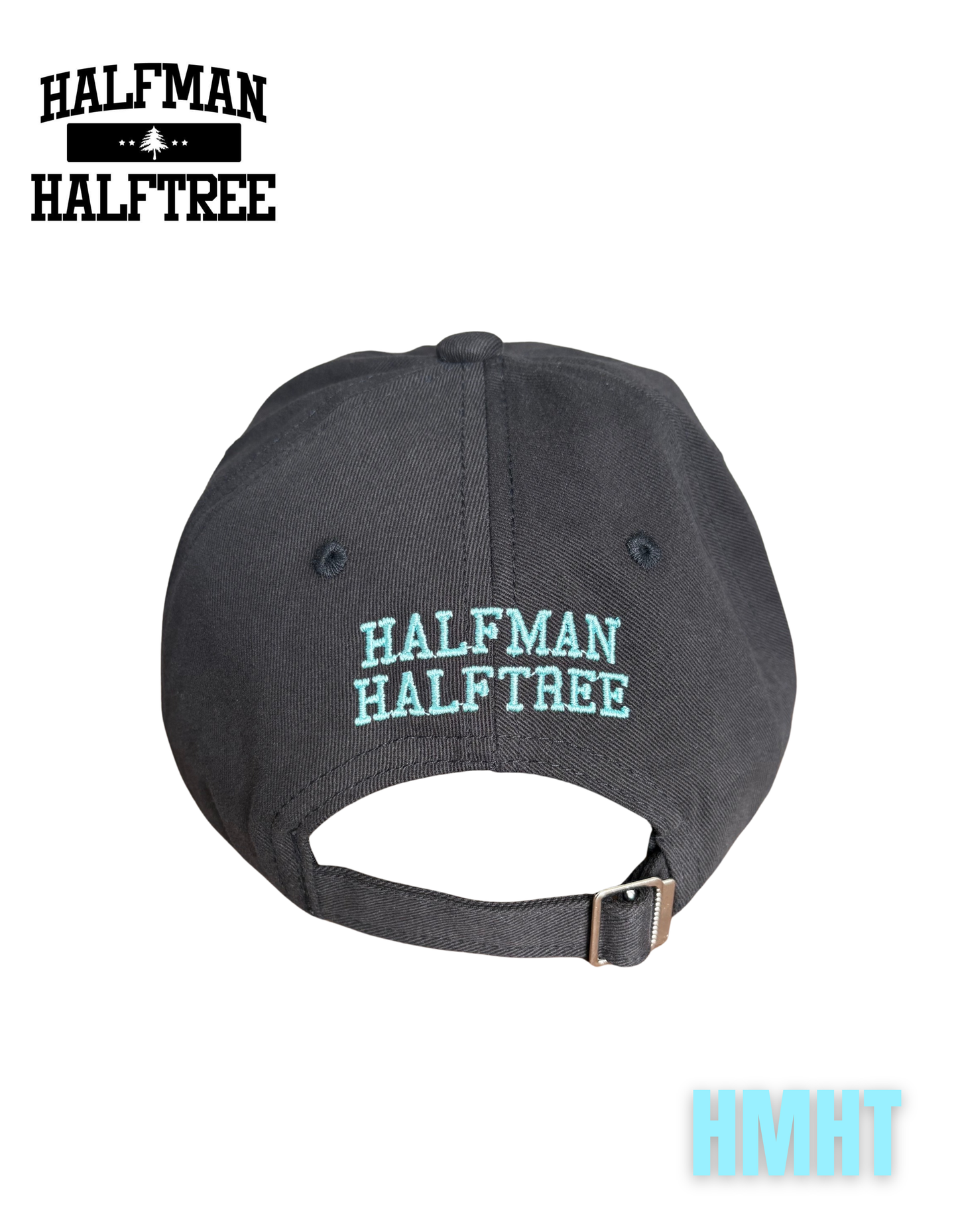 HMHT EMBROIDERED DAD HAT BLACK/AQUA BLUE