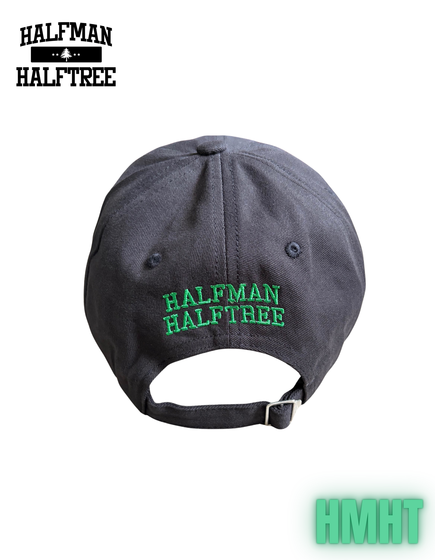 HMHT EMBROIDERED DAD HAT BLACK/GREEN COLORWAY