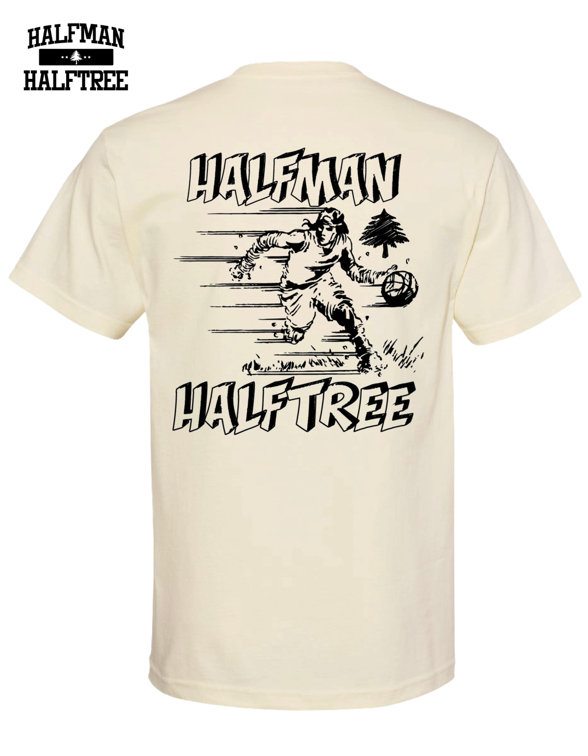 HMHT SPORT “I LOVE THIS GAME” TEE (CREAME COLORWAY) – HALFMANHALFTREE