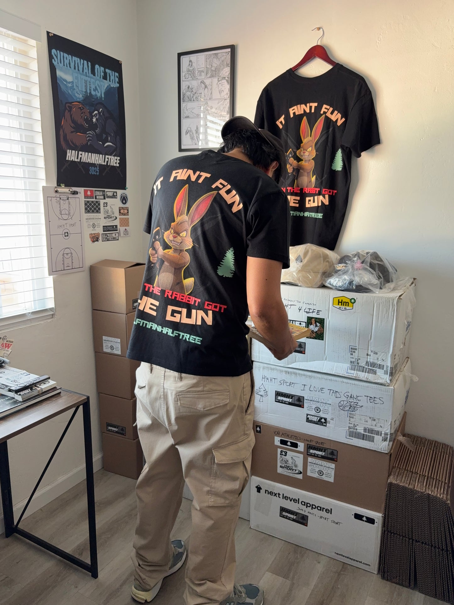 3025 IT AIN’T FUN WHEN THE RABBIT TEE