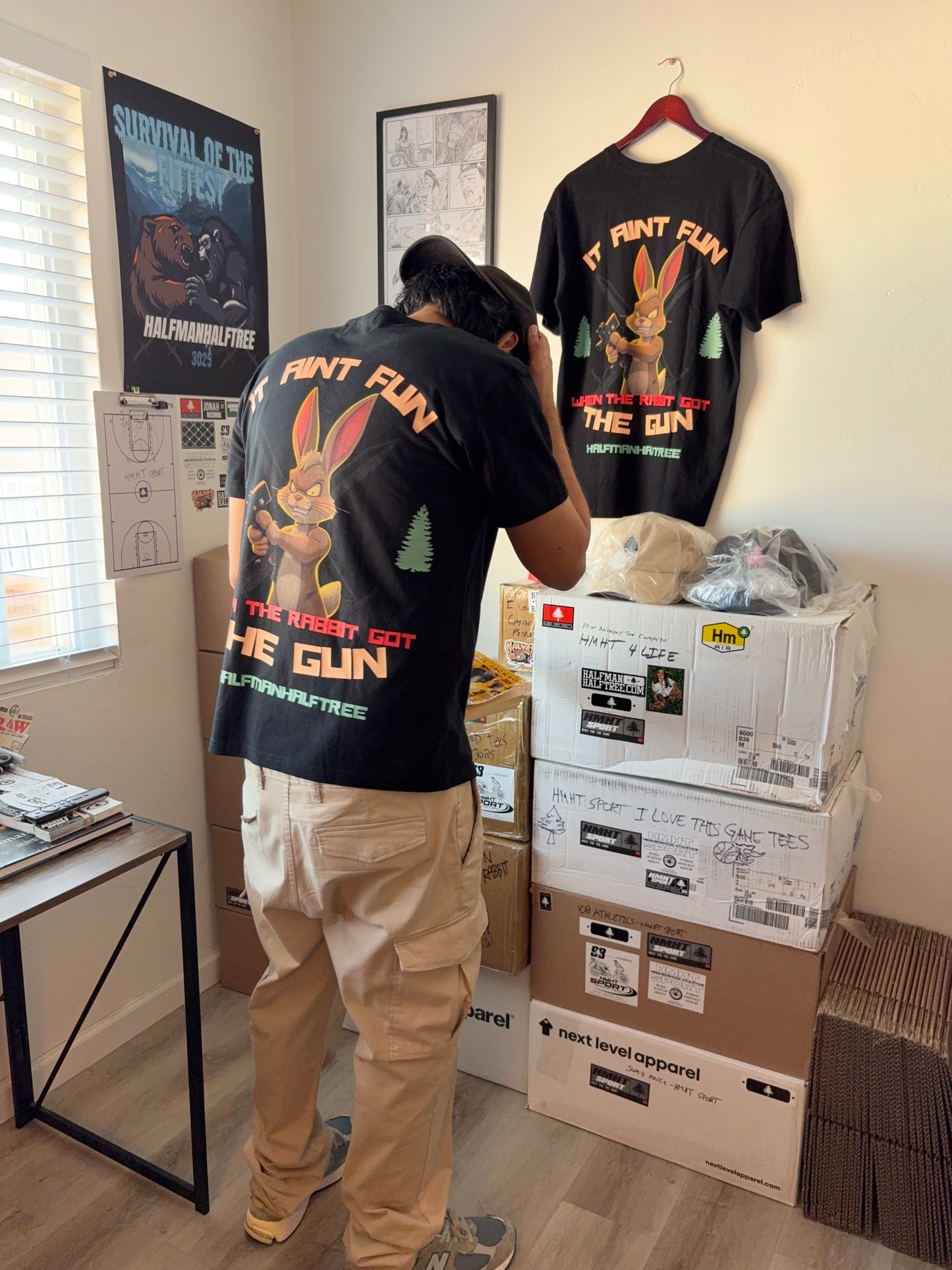 3025 IT AIN’T FUN WHEN THE RABBIT TEE