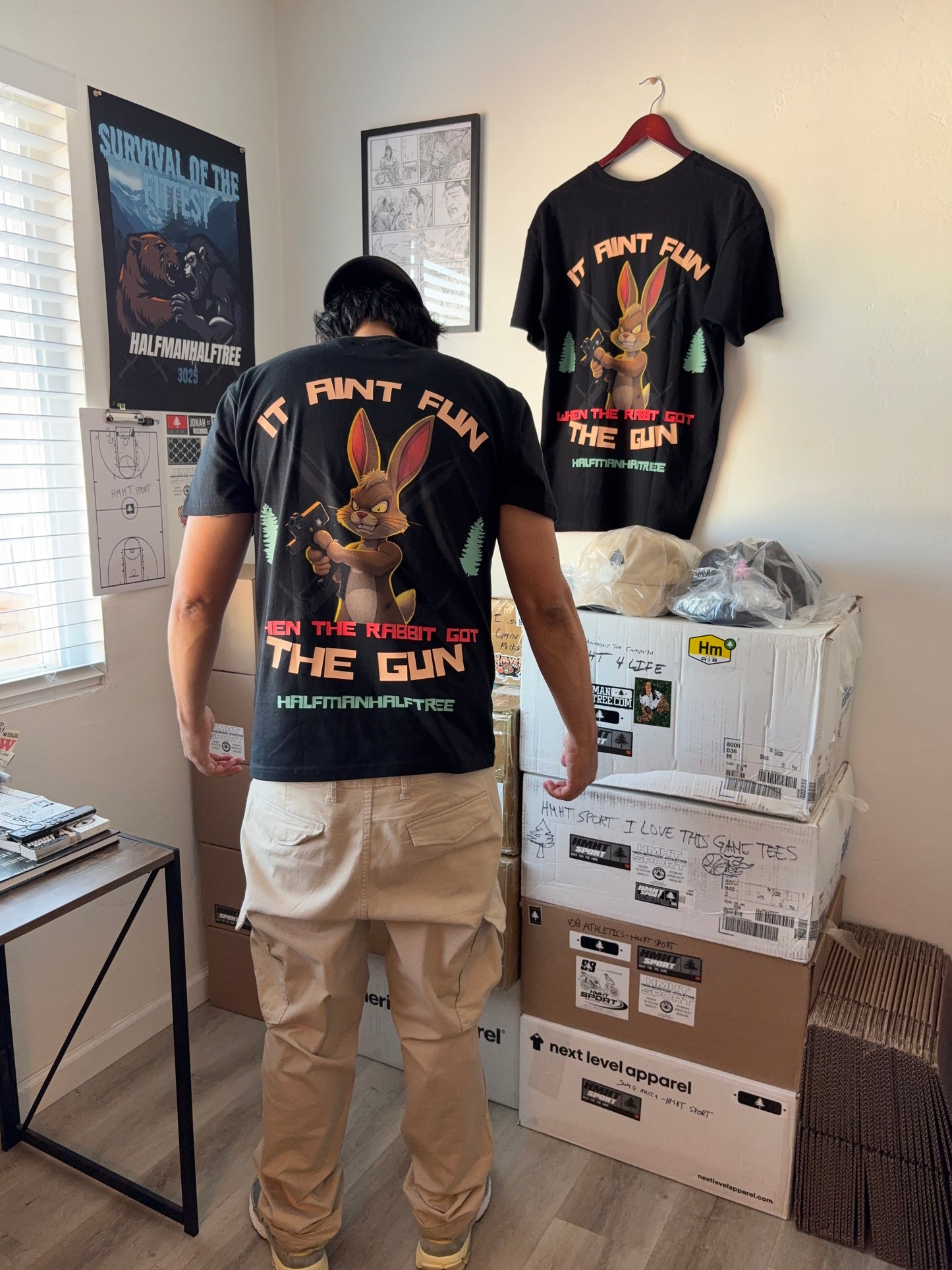 3025 IT AIN’T FUN WHEN THE RABBIT TEE