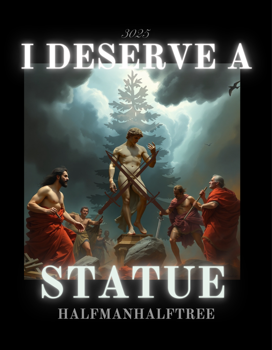 STATUE OF HALFMAN Matte Vertical Poster