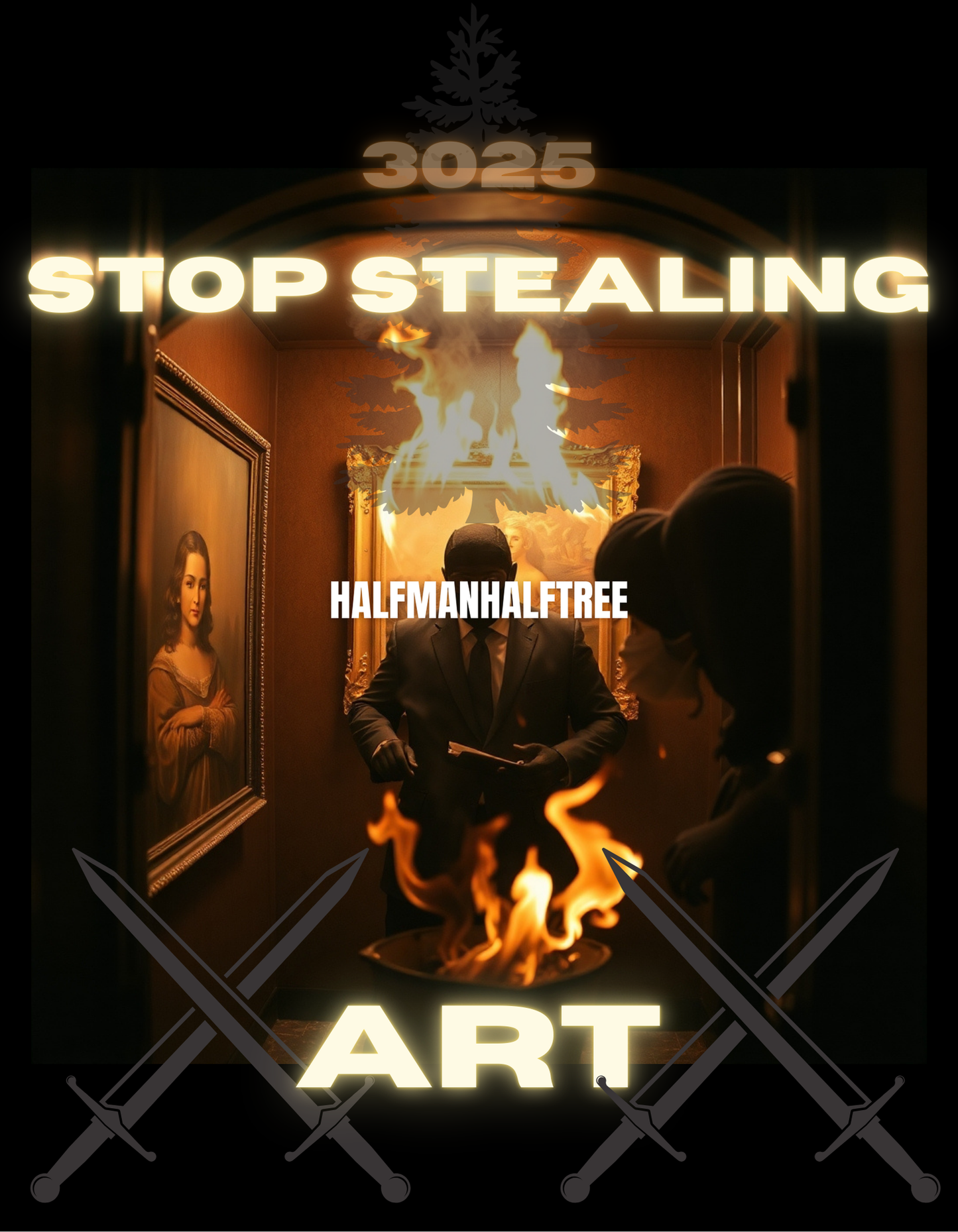 STOP STEALING ART Matte Vertical Poster